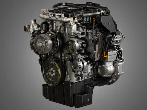 dd5 truck engine - 4 cylinder diesel engine 3D Model