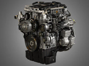 dd5 truck engine - 4 cylinder diesel engine 3D Model