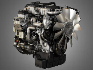 dd5 truck engine - 4 cylinder diesel engine 3D Model