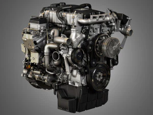 dd5 truck engine - 4 cylinder diesel engine 3D Model