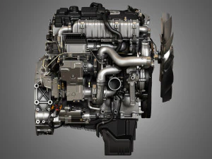 dd5 truck engine - 4 cylinder diesel engine 3D Model