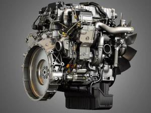dd5 truck engine - 4 cylinder diesel engine 3D Model