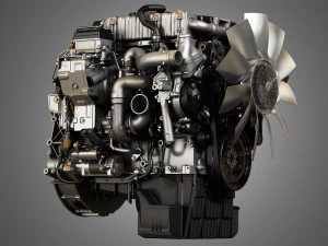 dd5 truck engine - 4 cylinder diesel engine 3D Model