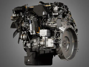 dd5 truck engine - 4 cylinder diesel engine 3D Model
