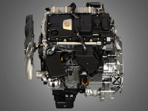 dd5 truck engine - 4 cylinder diesel engine 3D Model