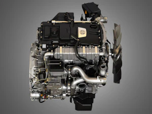 dd5 truck engine - 4 cylinder diesel engine 3D Model