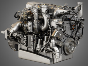 Mx13 heavy duty truck engine - 6 cylinder diesel engine 3D Model