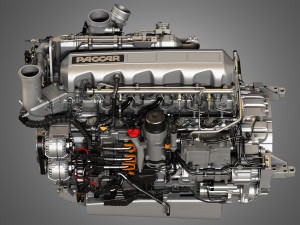 Mx13 heavy duty truck engine - 6 cylinder diesel engine 3D Model