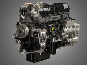 mp8 heavy duty truck engine - 6 cylinder diesel engine 3D Model