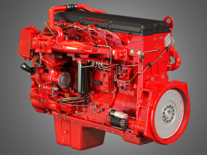 isx15 heavy duty truck engine - 6 cylinder diesel engine 3D Model