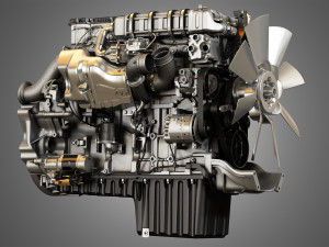 Dd15 heavy duty truck engine - 6 cylinder diesel engine Modelo 3D