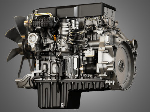 Dd15 heavy duty truck engine - 6 cylinder diesel engine Modelo 3D