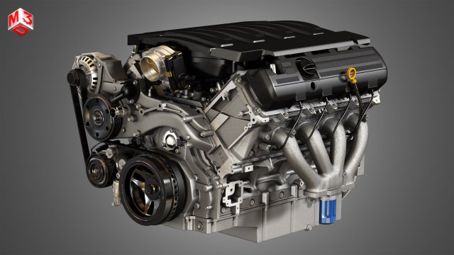 lt1 engine - v8 small block engine 3D 模型 .c4d .max .obj .3ds .fbx .stl .blend 