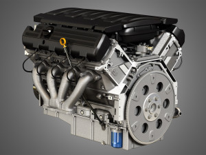 lt1 engine - v8 small block engine 3D 模型