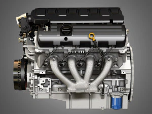 Двигатель lt1 &mdash; малый блок двигателя v8 3D Модель