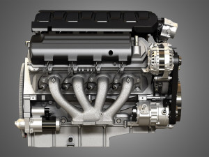 lt1 engine - v8 small block engine 3D 模型
