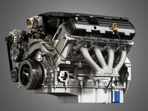 Двигатель lt1 &mdash; малый блок двигателя v8 3D Модель