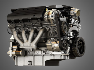 lt1 engine - v8 small block engine 3D 模型