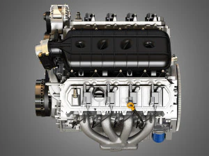 Двигатель lt1 &mdash; малый блок двигателя v8 3D Модель