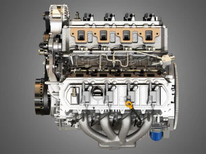 Двигатель lt1 &mdash; малый блок двигателя v8 3D Модель