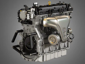 2013 escape engine - 4 cylinder ecoboost engine 3D Model