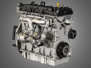 2013 escape engine - 4 cylinder ecoboost engine 3D 모델