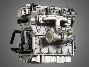 2013 escape engine - 4 cylinder ecoboost engine 3D 모델