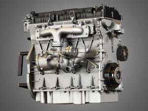 2013 escape engine - 4 cylinder ecoboost engine 3D 모델