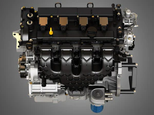 2013 escape engine - 4 cylinder ecoboost engine 3D Model