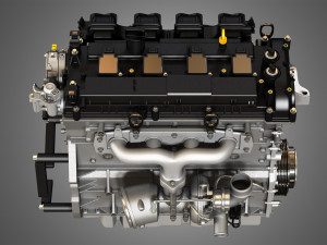 2013 escape engine - 4 cylinder ecoboost engine 3D 모델