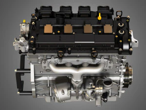 2013 escape engine - 4 cylinder ecoboost engine 3D Model