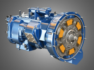 heavy duty truck transmission 3D 模型