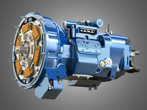heavy duty truck transmission 3D 模型