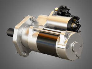 engine starter motor 3D 모델