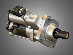 engine starter motor 3D 모델