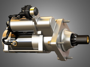 engine starter motor 3D 모델