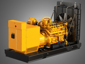 3412 g engine - v12 generator engine Model 3D