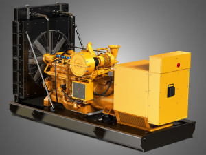 3412 g engine - v12 generator engine Model 3D