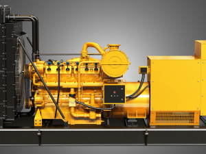 3412 g engine - v12 generator engine Model 3D