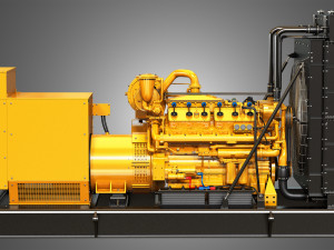 3412 g engine - v12 generator engine Model 3D