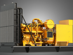 3412 g engine - v12 generator engine Model 3D