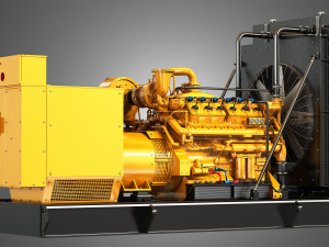 3412 g engine - v12 generator engine Model 3D