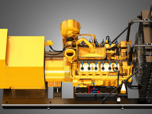 3412 g engine - v12 generator engine Model 3D