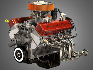 572 engine - v8 vintage muscle car engine 3Dモデル