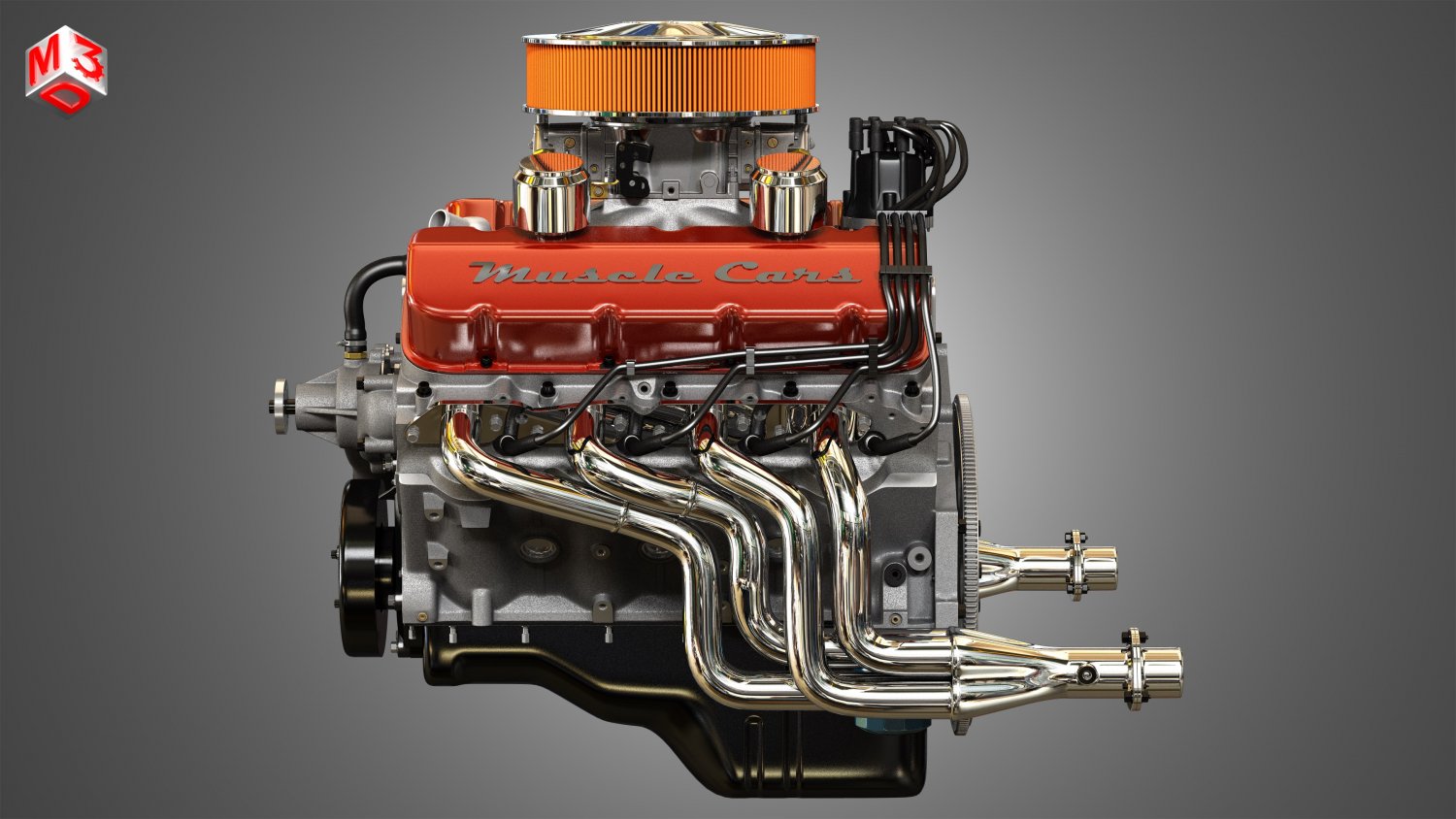 Car engine Animated | 3D model