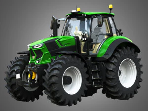trattore deutz fahr 7 serie 8280 ttv Modello 3D