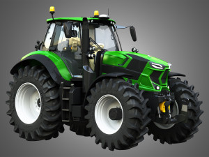 deutz fahr 7 series 8280 ttv tractor 3D Model