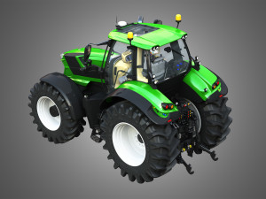 deutz fahr 7 series 8280 ttv tractor 3D Model