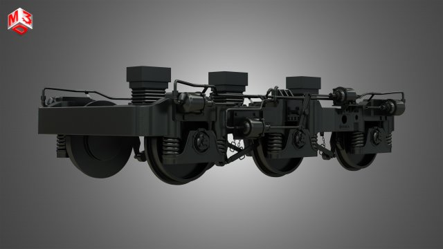 locomotive trucks - hiad truck 3D Модель .c4d .max .obj .3ds .fbx .stl .blend 