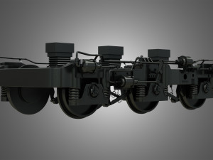 locomotive trucks - hiad truck 3D Model